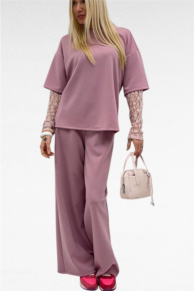 completo maglia e pantalone pink